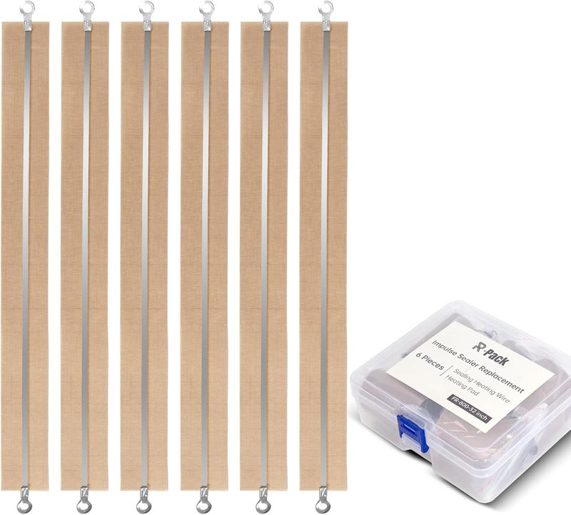 R-PACK Impulse Sealer Heat Wire Element Strip - 32in Sealing Replacement Heating Wires for Sealing Machines (Sealing width : 3mm) - Image 1